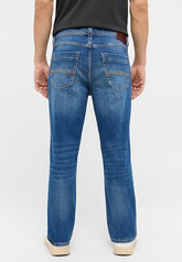 Męskie Spodnie Jeansowe Mustang Washington Straight Denim Blue 1015520 5000 403
